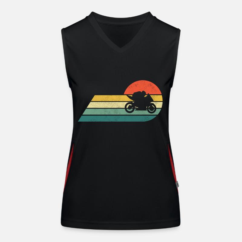 Motorcycle Retro Vintage Gift Women's Functional Contrast Tank Top