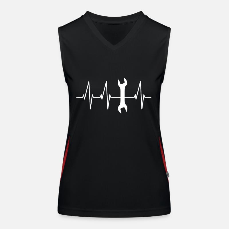 Mechanic Locksmith Craftsman Wrench Women's Functional Contrast Tank Top
