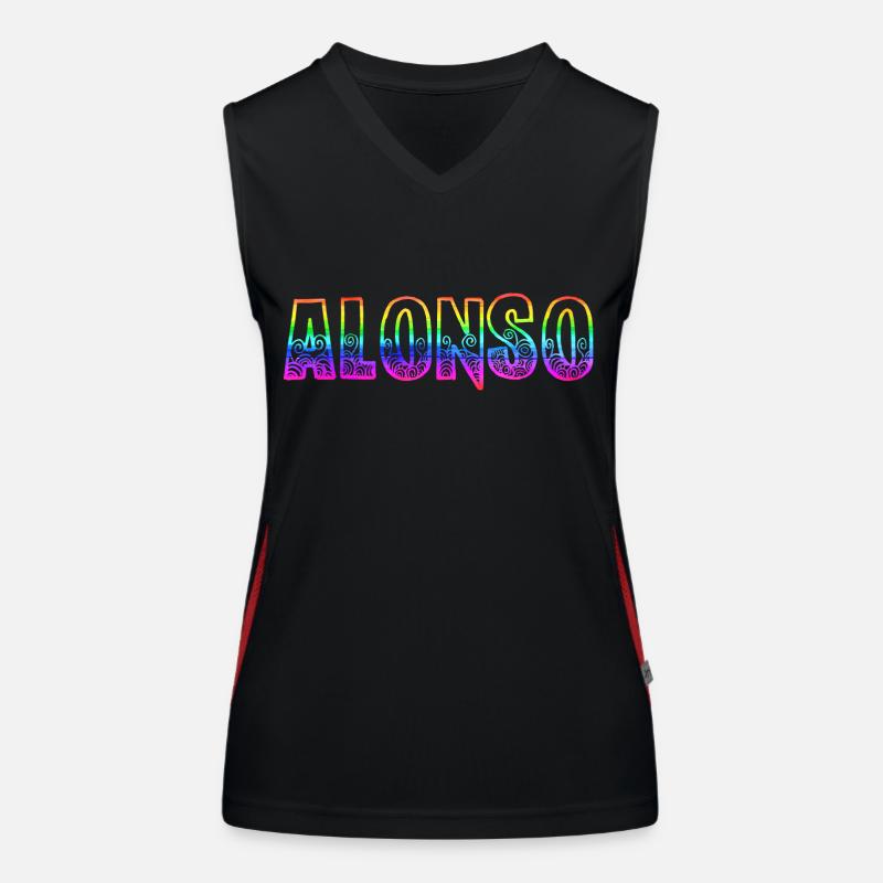 alonso rs regenbogen Funktionelles Kontrast-Tank Top für Frauen