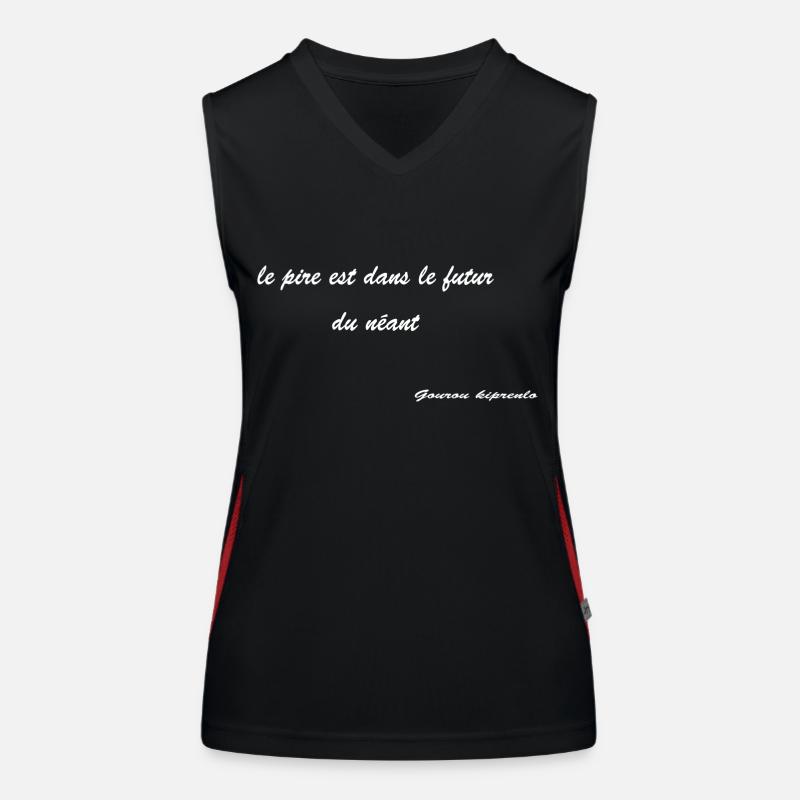 phrase kipprenlo2 Débardeur respirant contrasté Femme