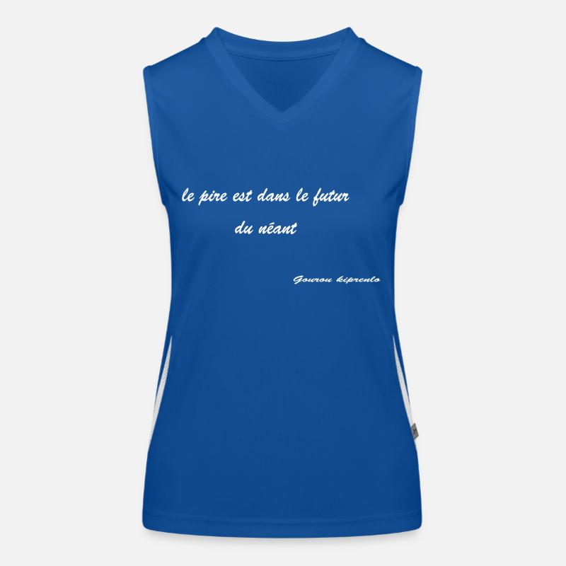 phrase kipprenlo2 Débardeur respirant contrasté Femme