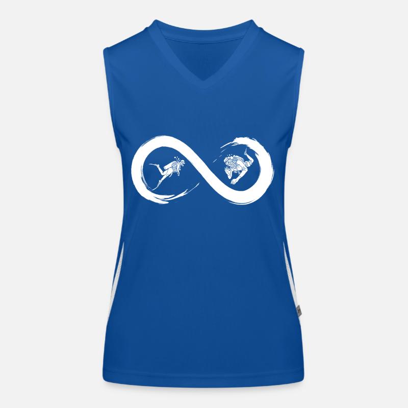 Diving to infinity Women's Functional Contrast Tank Top