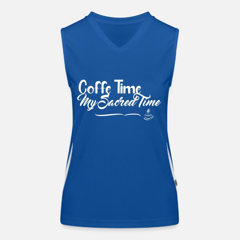 Coffee Time - Design cool Débardeur respirant contrasté Femme