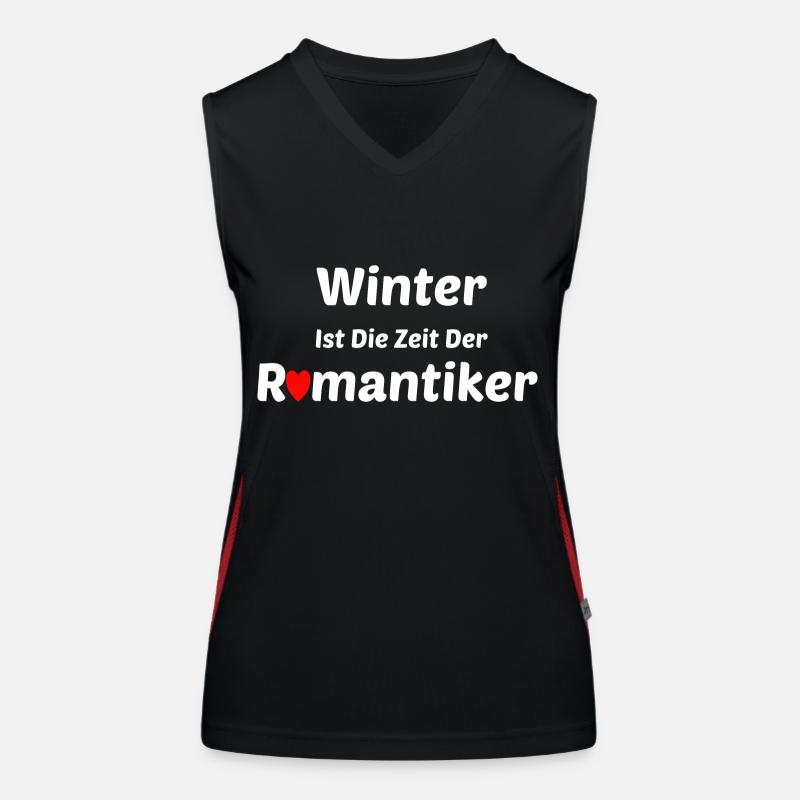 Winter Romantiker Romantisch Funktionelles Kontrast-Tank Top für Frauen