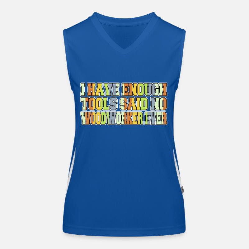 Jackhammer Plumber Carpentry Logging Women's Functional Contrast Tank Top