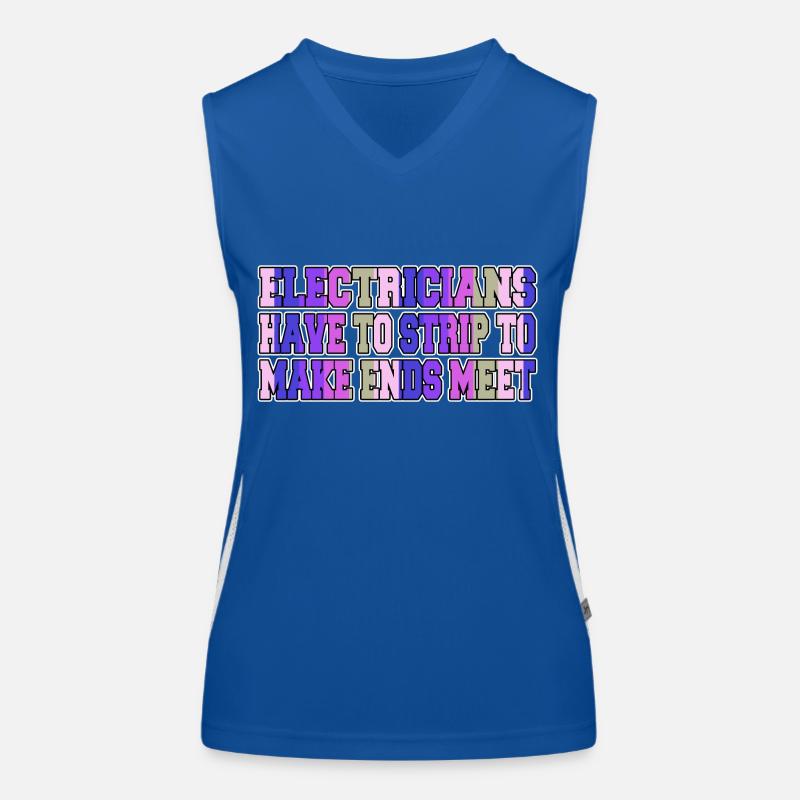 Gift Funny Sayings Light Electrical Devices Women's Functional Contrast Tank Top