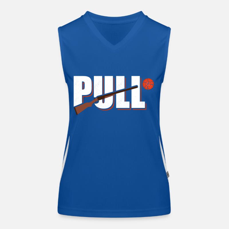 Pull Skeet Shooting Trapshooting Women's Functional Contrast Tank Top