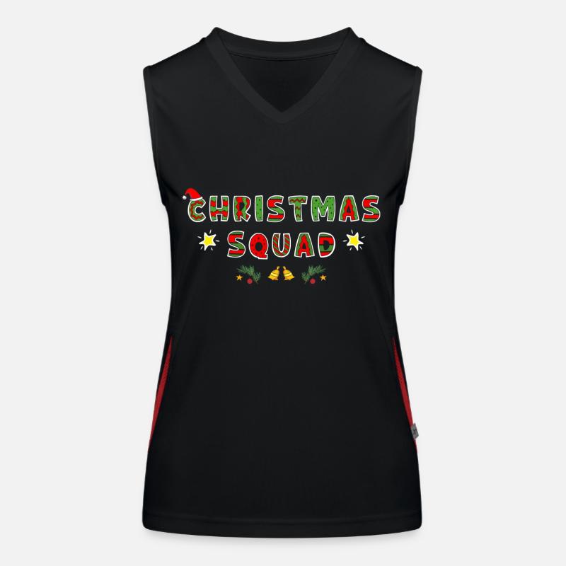 Christmas Squad 2023 Women's Functional Contrast Tank Top