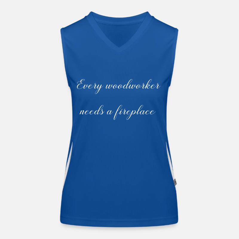geek woodworker logging forestry statement Funktionelles Kontrast-Tank Top für Frauen
