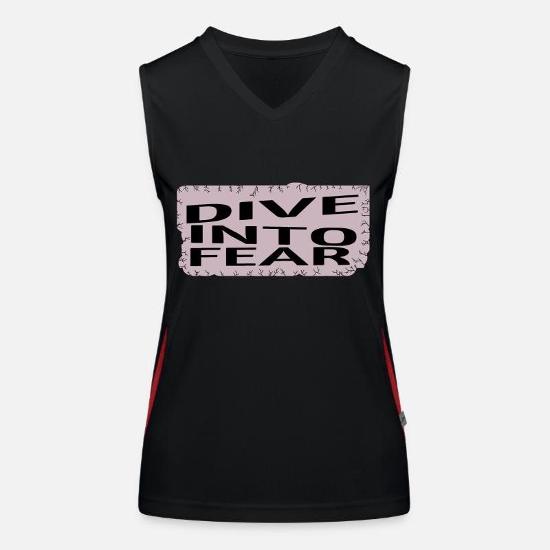 quote bungee jumping safety bungee jumping Funktionelles Kontrast-Tank Top für Frauen