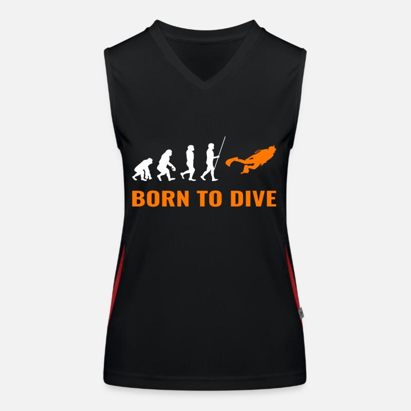 Diving Evolution Diver Scuba Dicton Débardeur respirant contrasté Femme