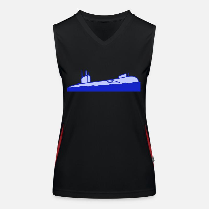 Plongée de surface sous-marine Débardeur respirant contrasté Femme