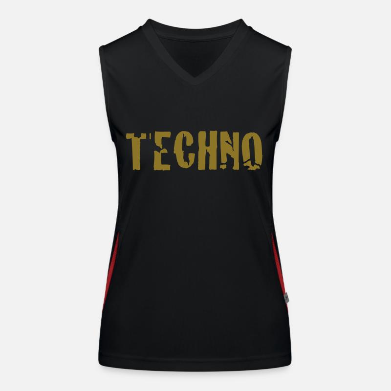 techno Funktionelles Kontrast-Tank Top für Frauen