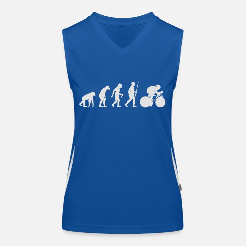 Cyclist Evolution Funktionelles Kontrast-Tank Top für Frauen