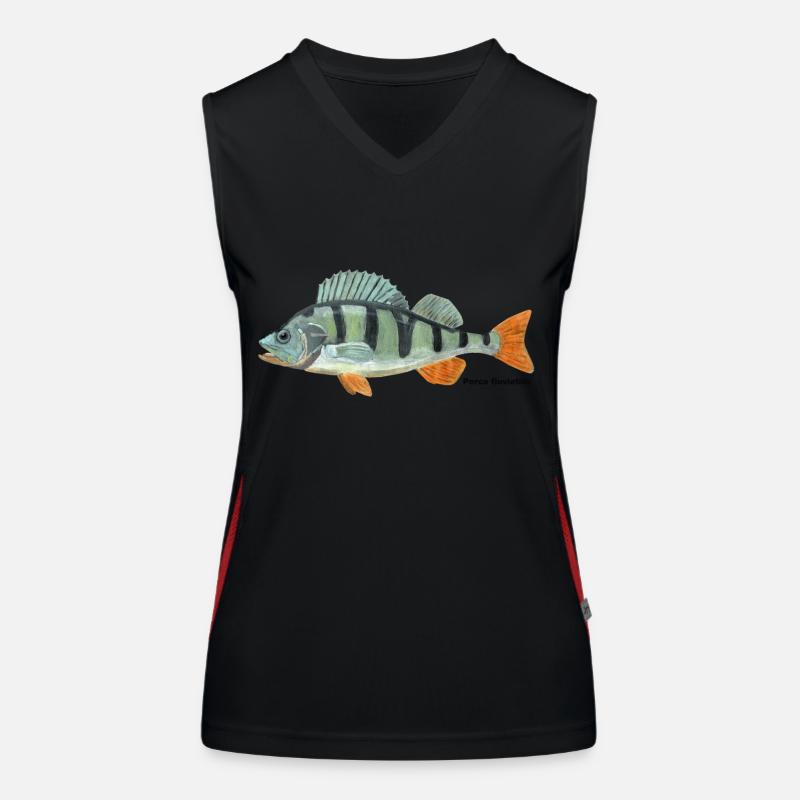 Perch - Perca fluviatilis Women's Functional Contrast Tank Top