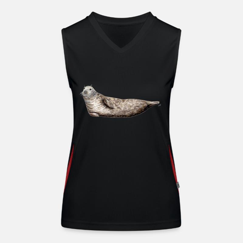 Grau Siegel - Grau Siegel - Grau Siegel Funktionelles Kontrast-Tank Top für Frauen