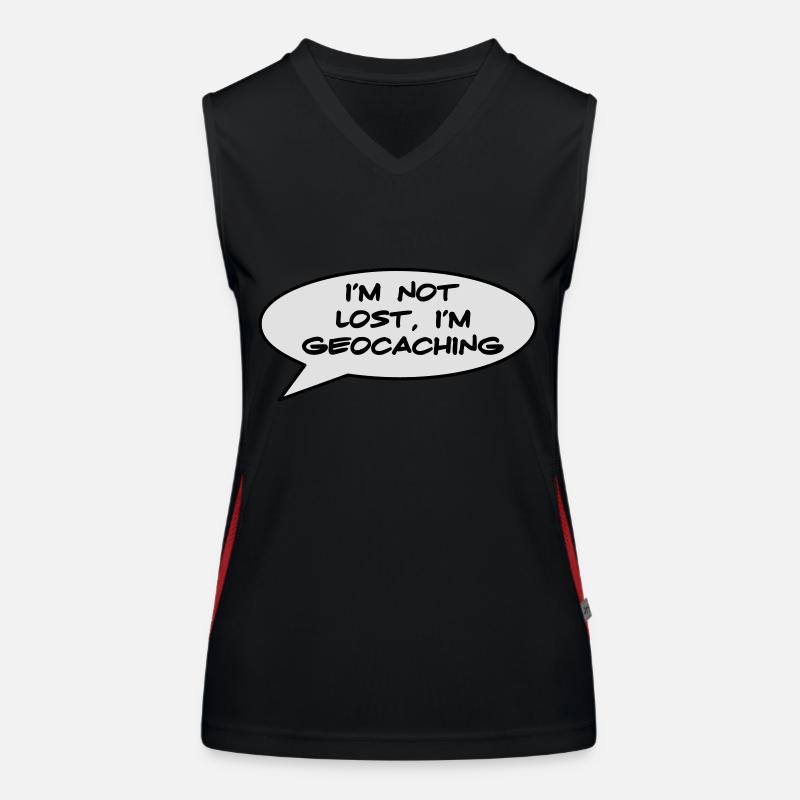 Geocaching Funktionelles Kontrast-Tank Top für Frauen