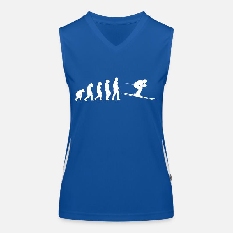 Skiing evolution Women's Functional Contrast Tank Top