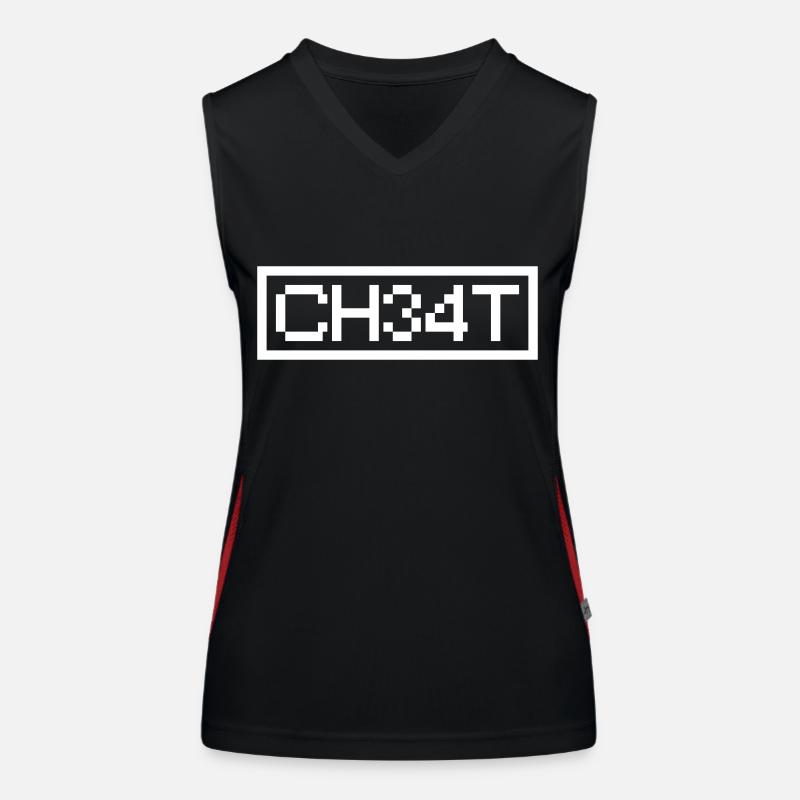 LEET CHEAT Women's Functional Contrast Tank Top