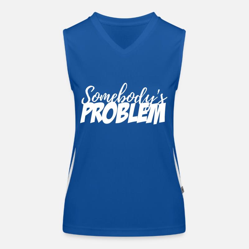 Jemandes Problem Funktionelles Kontrast-Tank Top für Frauen