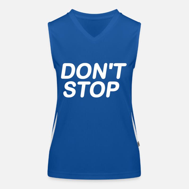 Dont stop Débardeur respirant contrasté Femme