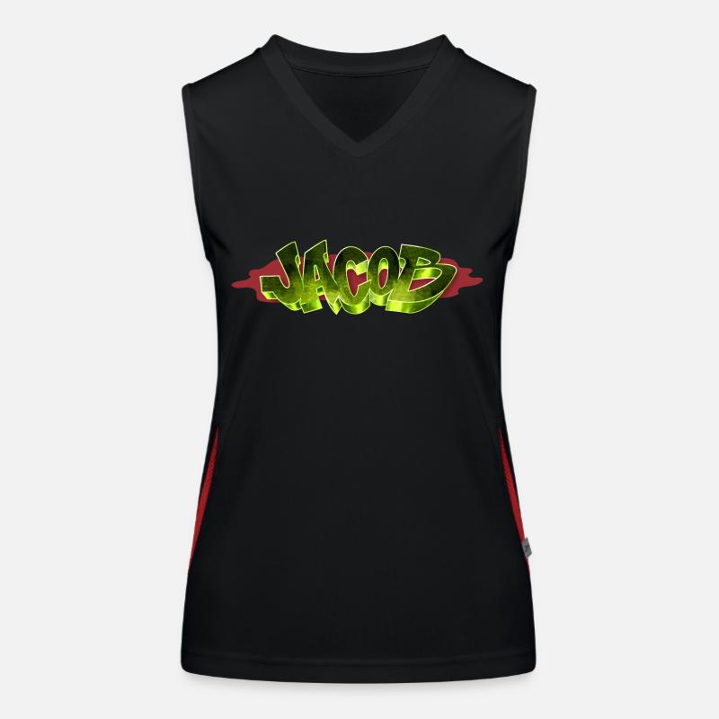 Nom de Jacob Graffiti Débardeur respirant contrasté Femme