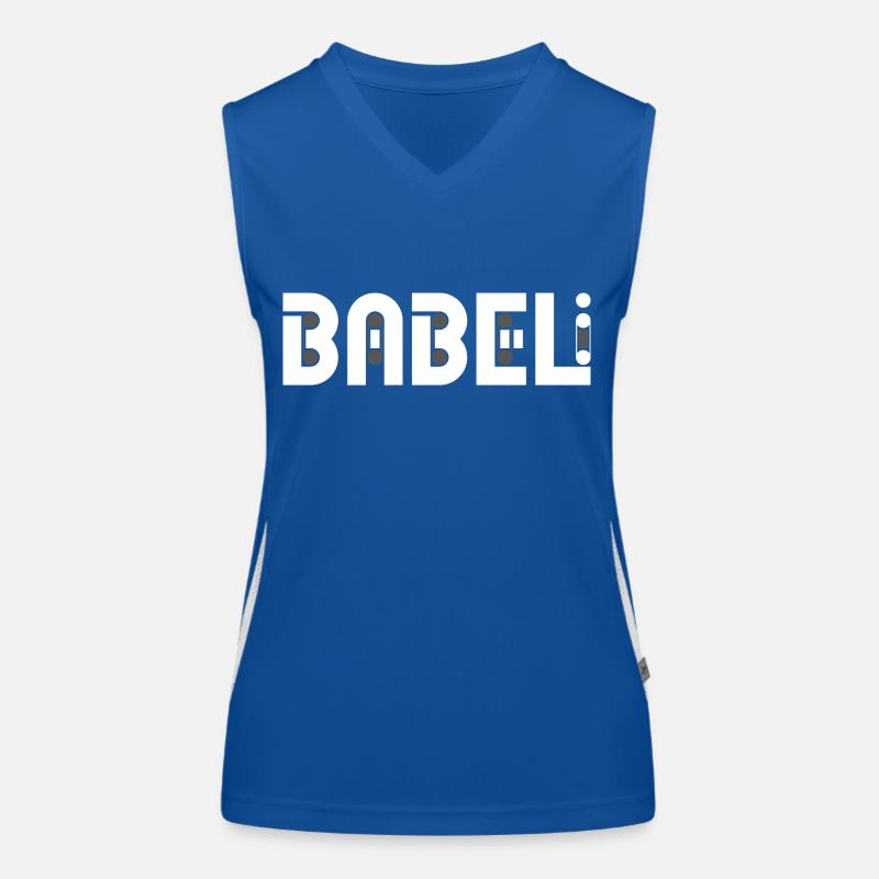 Babeli Logo BLANC Débardeur respirant contrasté Femme