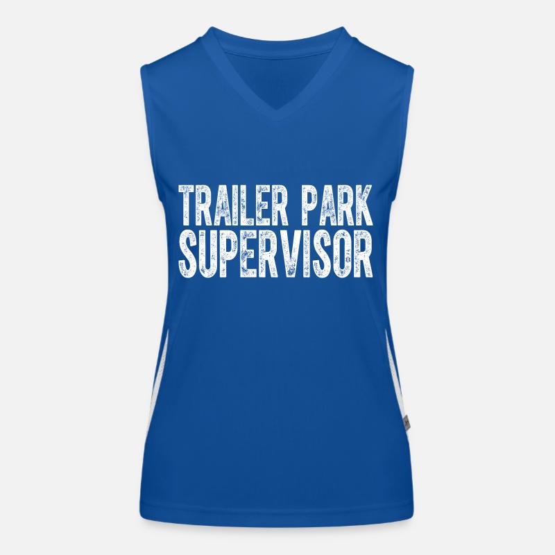 Trailer Park Supervisor Lustiger Hinterwäldler Funktionelles Kontrast-Tank Top für Frauen