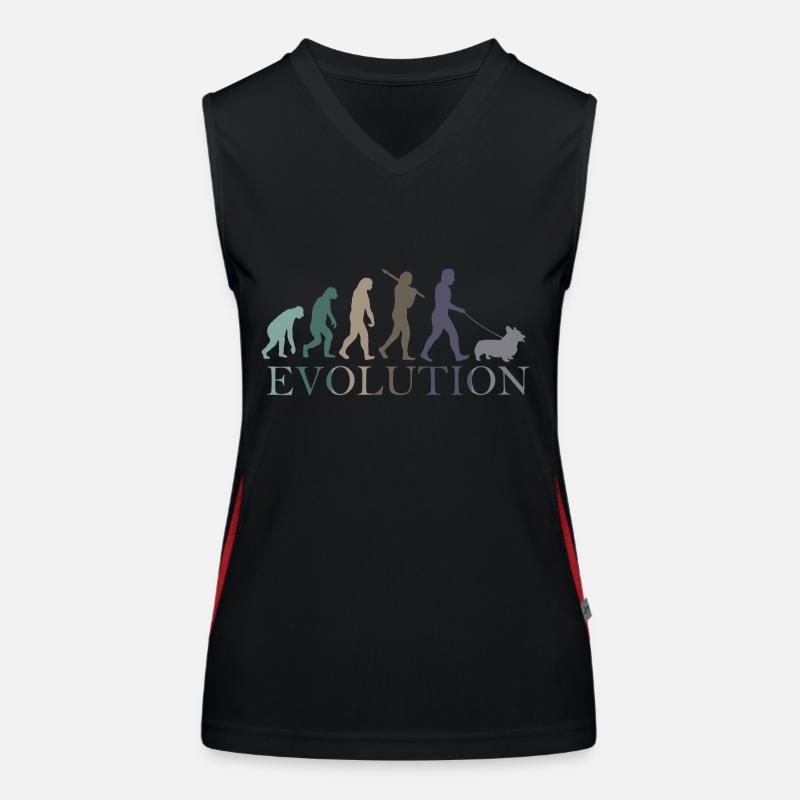 THE EVOLUTION OF THE CORGA Women's Functional Contrast Tank Top