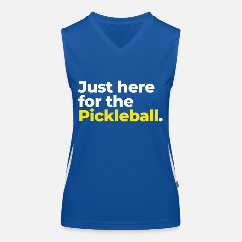 Pickelball Tee, Modern Minimalist Women's Functional Contrast Tank Top