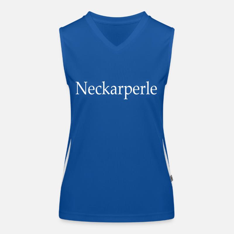 Neckarperle - Stuttgart - Schwäbin - Neckar Funktionelles Kontrast-Tank Top für Frauen