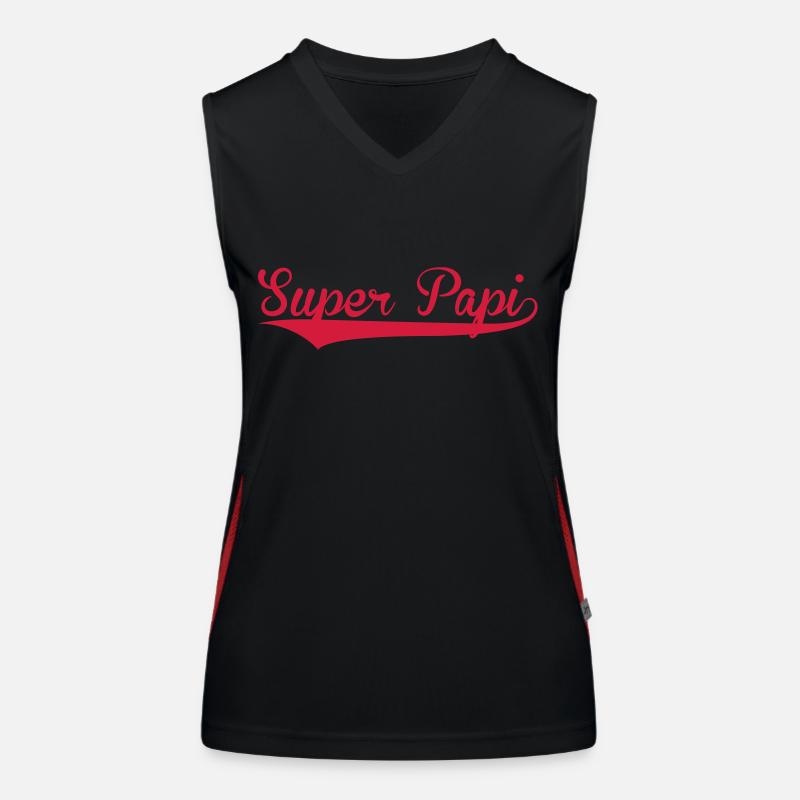 Super Papi Débardeur respirant contrasté Femme