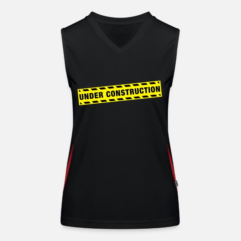 under_construction_de2 Women's Functional Contrast Tank Top