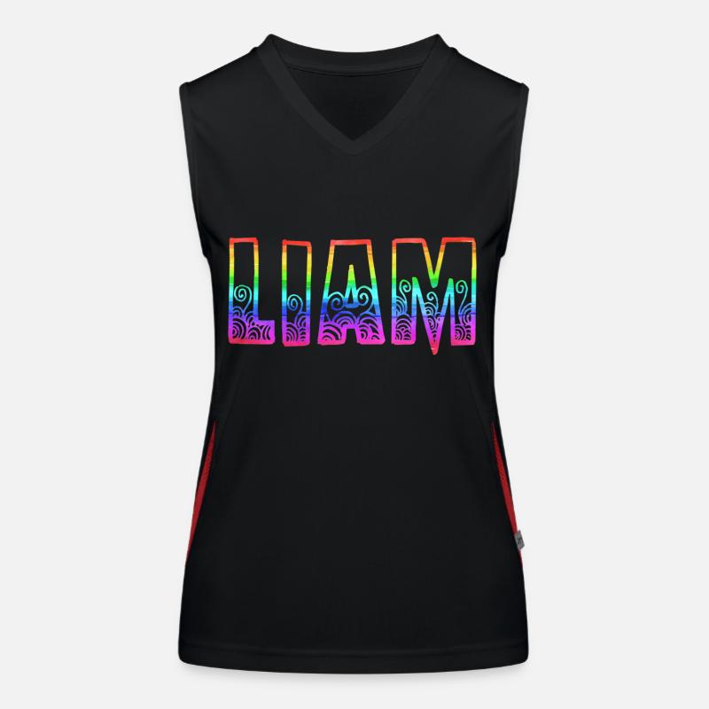 liam rs regenbogen Funktionelles Kontrast-Tank Top für Frauen