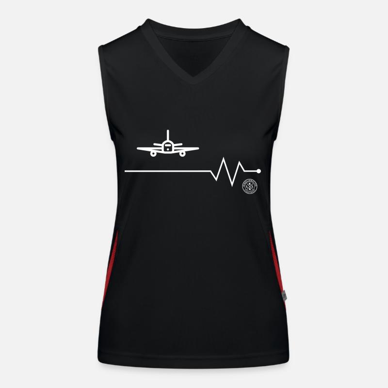 Airplane Women's Functional Contrast Tank Top