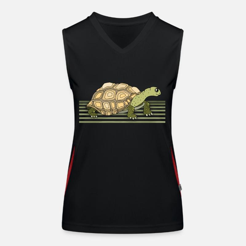 Schildkröte Funktionelles Kontrast-Tank Top für Frauen