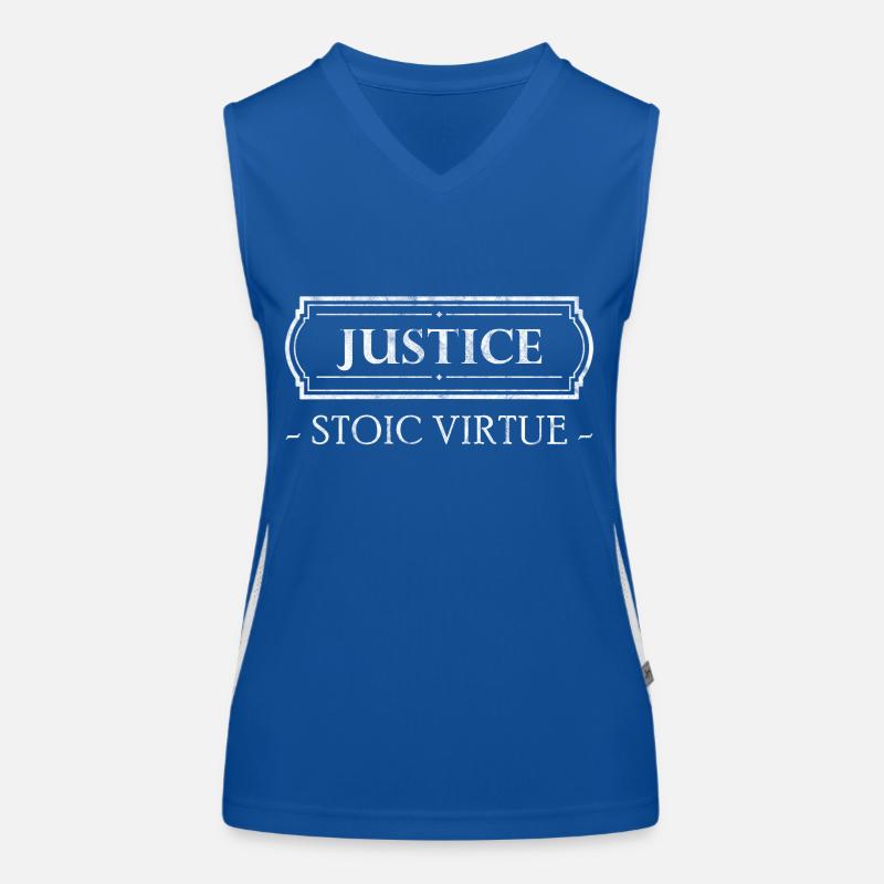 Stoic Virtue Justice Stoicism Women's Functional Contrast Tank Top