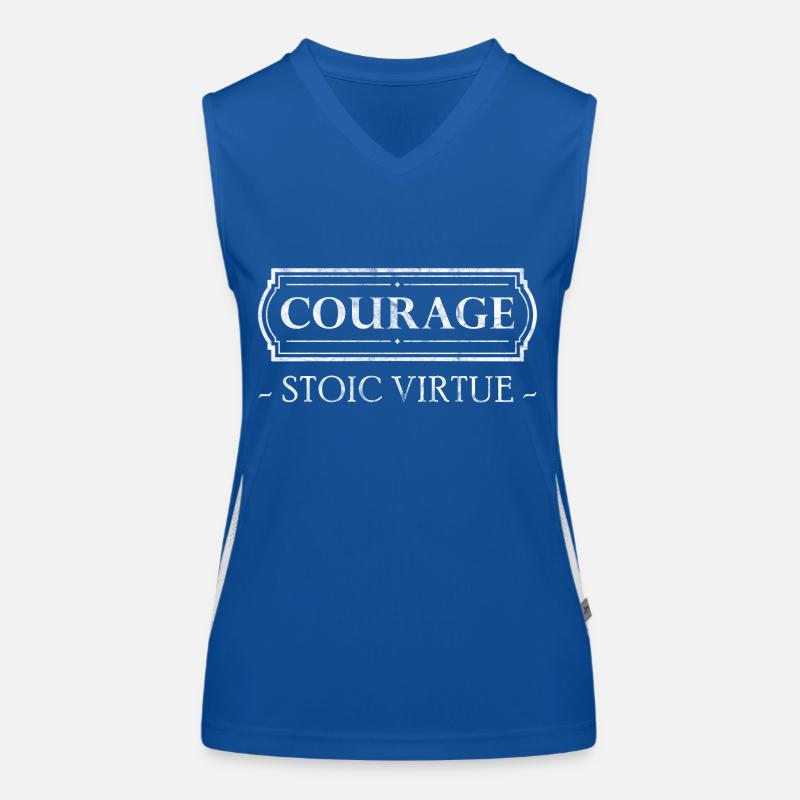 Stoic Virtue Courage Courage Stoicism Women's Functional Contrast Tank Top