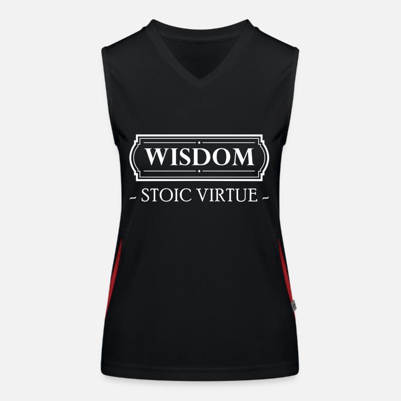 Stoic Virtue Wisdom Stoicism Gift Women's Functional Contrast Tank Top