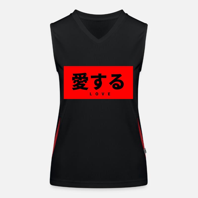 Japanisch Funktionelles Kontrast-Tank Top für Frauen