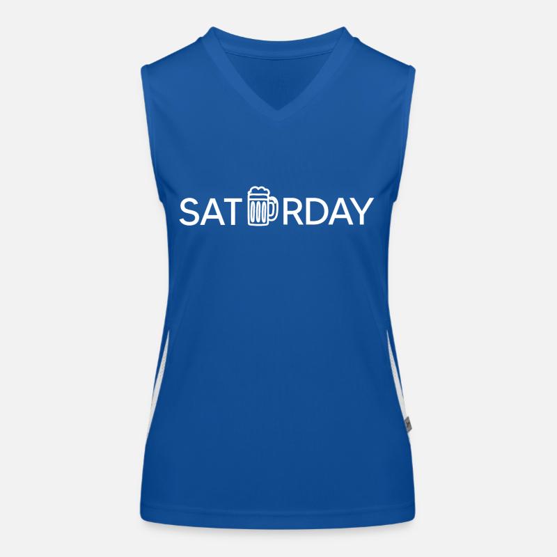 Bier Trinkspruch Biergarten Frühschoppen Funktionelles Kontrast-Tank Top für Frauen