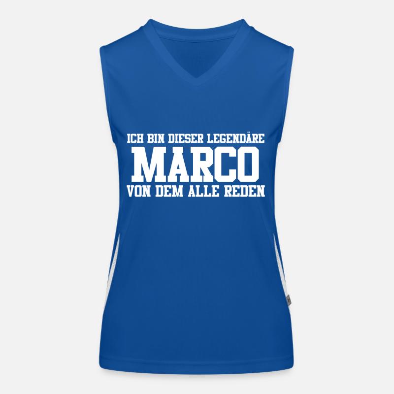 Marco Name Design Funktionelles Kontrast-Tank Top für Frauen