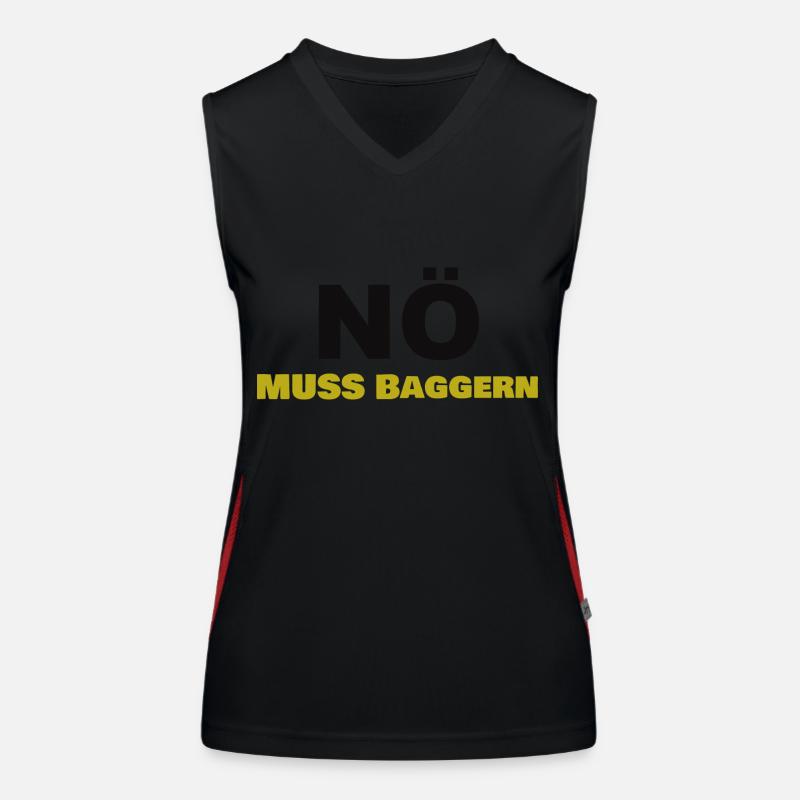 Nö Muss Baggern Funktionelles Kontrast-Tank Top für Frauen