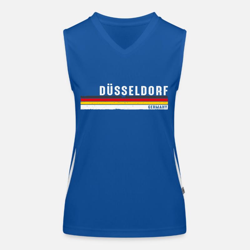 Rétro classique Düsseldorf - Allemagne Pride Débardeur respirant contrasté Femme