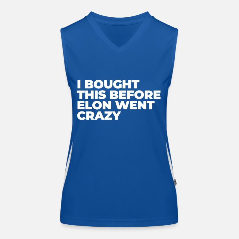 I bought this before Elon went crazy Funktionelles Kontrast-Tank Top für Frauen