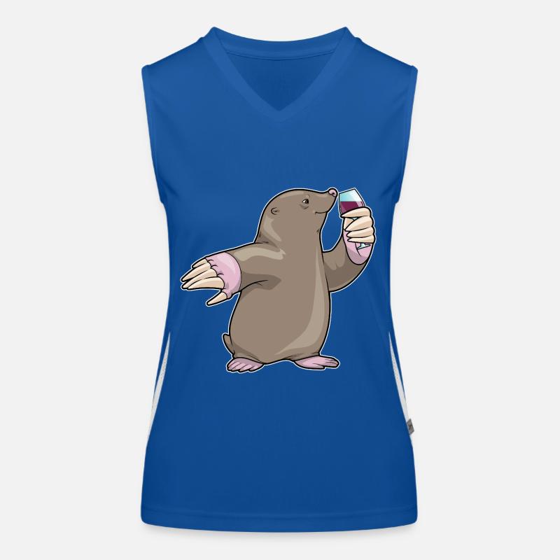 Mole Red Wine Women's Functional Contrast Tank Top