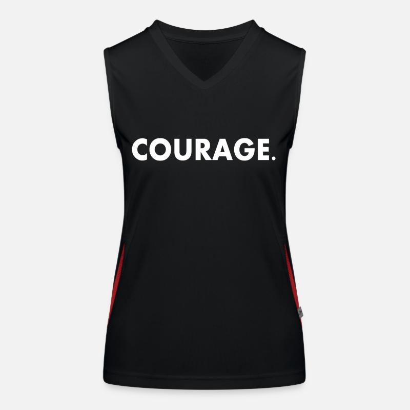 Courage Débardeur respirant contrasté Femme