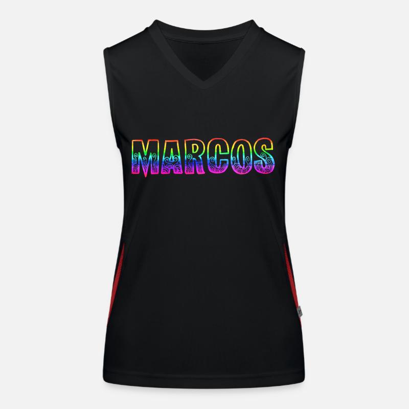 Marcos RS Arc-en-ciel Débardeur respirant contrasté Femme