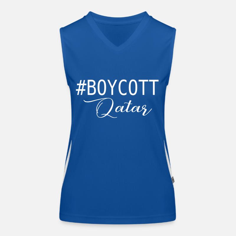 BOYKOTT KATAR Women's Functional Contrast Tank Top