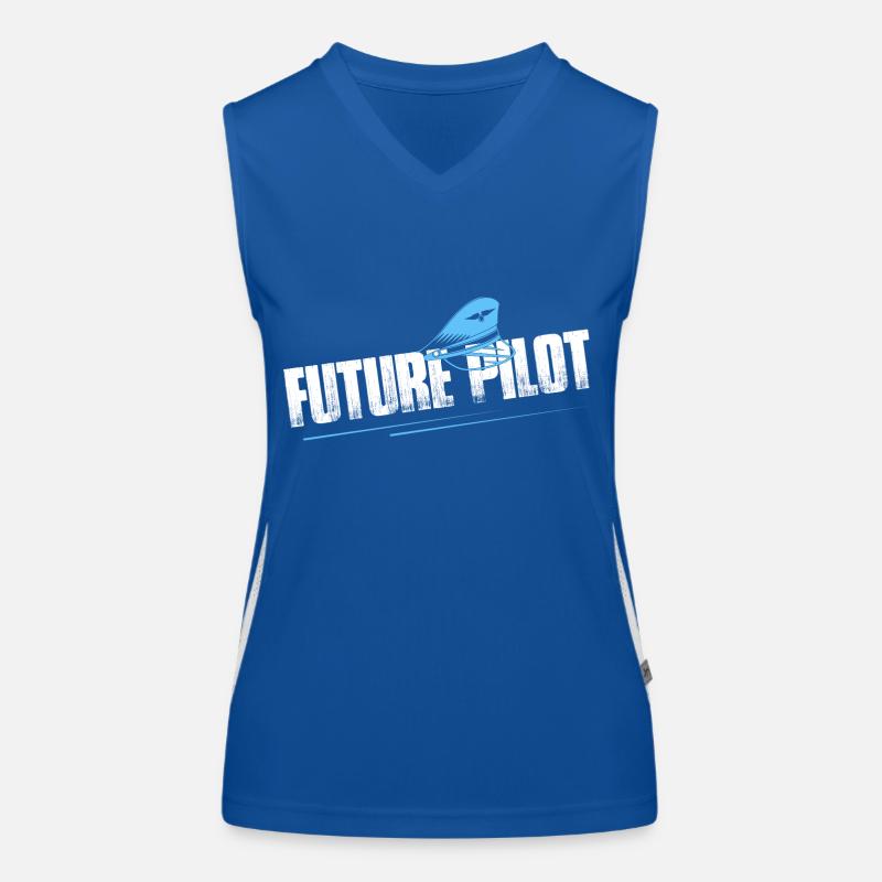 Future Pilot Aviation Fly Airline Funktionelles Kontrast-Tank Top für Frauen